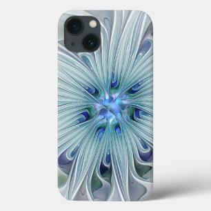 Blommigt Beauty Abstrakt Modern Blue Pastel Flower