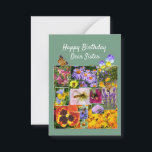 Blommigt Beauty Anpassningsbar Text Sister Birthda Anteckningskort<br><div class="desc">Detta vackra urval av foton samlades ursprungligen för en tävling och delades här för att naturen älskare skulle kunna njuta av. Färgfullt höst löv har också halkat in i bild!</div>