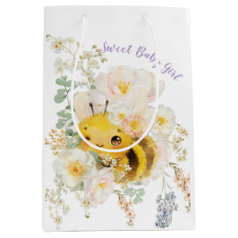 Blommigt Bee Medium Gift-fack
