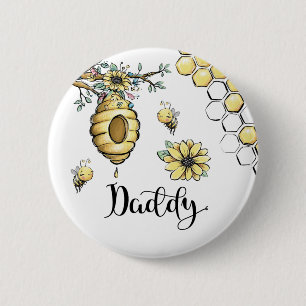 Blommigt Beehive honey Sweet Bee Baby Shower Pappa Knapp