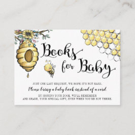 Blommigt Beehive Honung Sweet Bee Bokar för Baby Tilläggskort