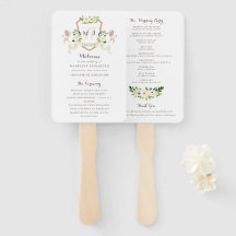 Blommigt Beige White Greenery Elegant Ivory Ceremo