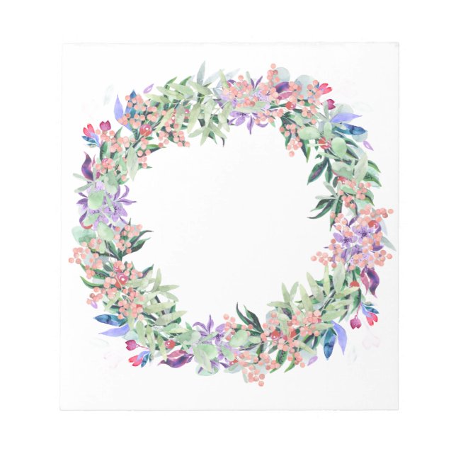 Blommigt Berries Wandan Anteckningsblock (Framsida)