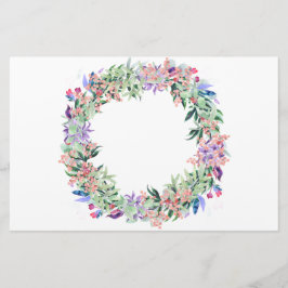 Blommigt Berries Wandan Brevpapper