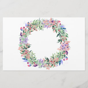 Blommigt Berries Wandan Brevpapper