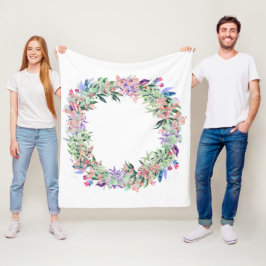 Blommigt Berries Wandan Fleecefilt