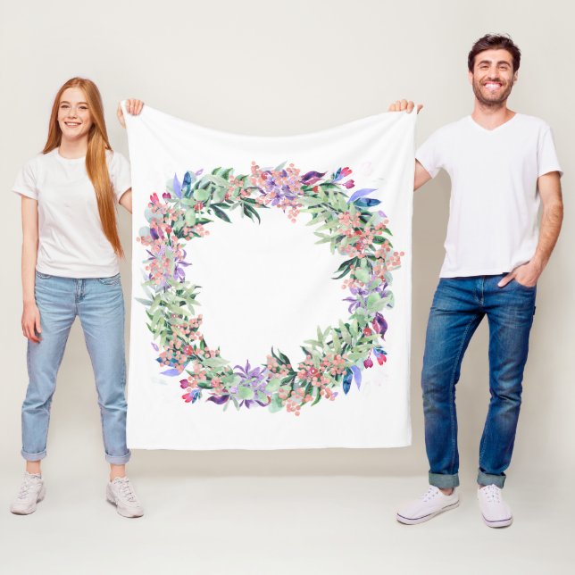 Blommigt Berries Wandan Fleecefilt (På plats)