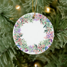 Blommigt Berries Wandan Julgransprydnad Keramik