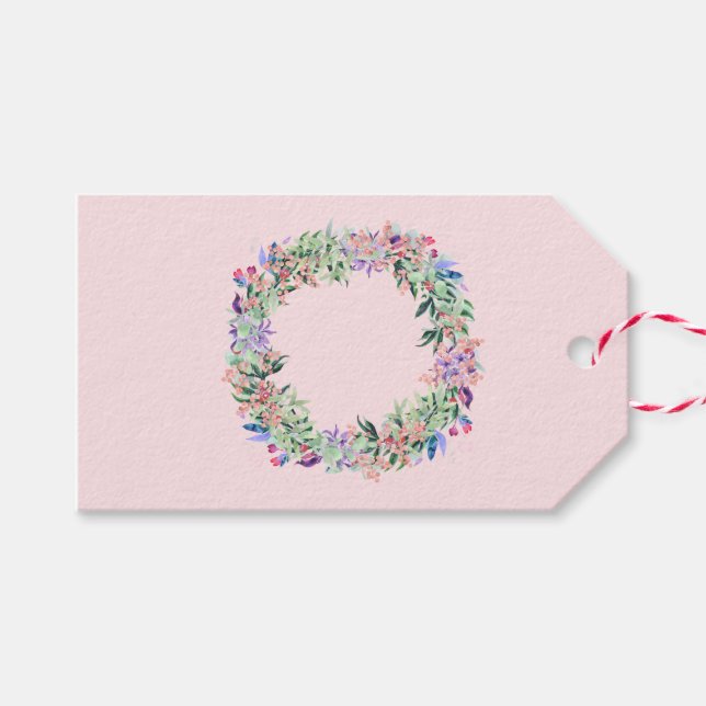 Blommigt Berries Wandan Presentetikett (Framsidan (Horizontal))