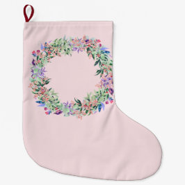 Blommigt Berries Wandan Stor Julstrumpa