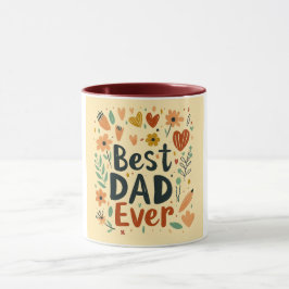 Blommigt Best Pappa någonsin har varit uppriktig Mugg