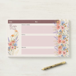 Blommigt BIBLE STUDY NOTES Christian Faith Gifts Post-it Block