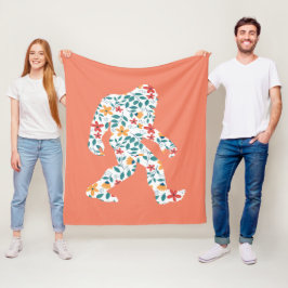 BLOMMIGT BIGFOOT FLEECEFILT