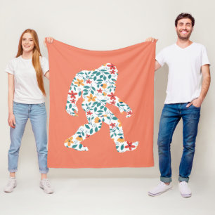 BLOMMIGT BIGFOOT FLEECEFILT