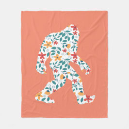 BLOMMIGT BIGFOOT FLEECEFILT