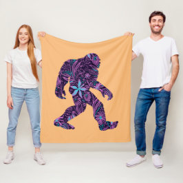BLOMMIGT BIGFOOT FLEECEFILT