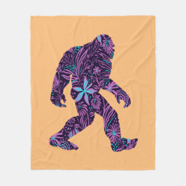 BLOMMIGT BIGFOOT FLEECEFILT