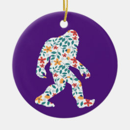 BLOMMIGT BIGFOOT        JULGRANSPRYDNAD KERAMIK