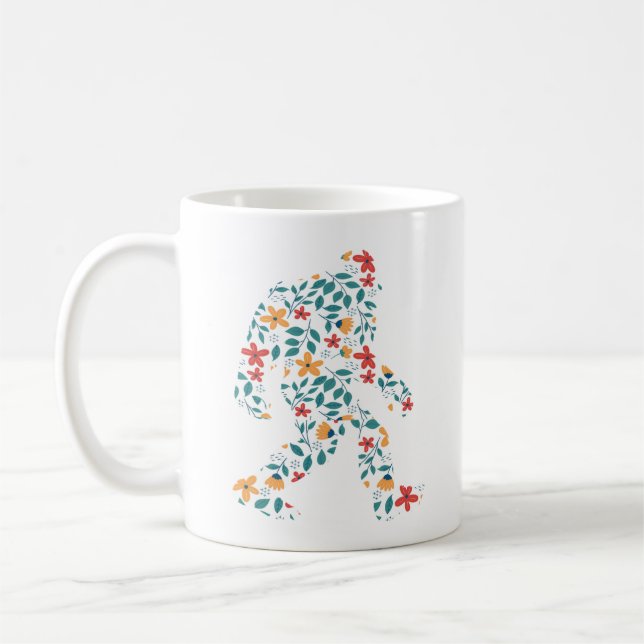 BLOMMIGT BIGFOOT KAFFEMUGG (Vänster)