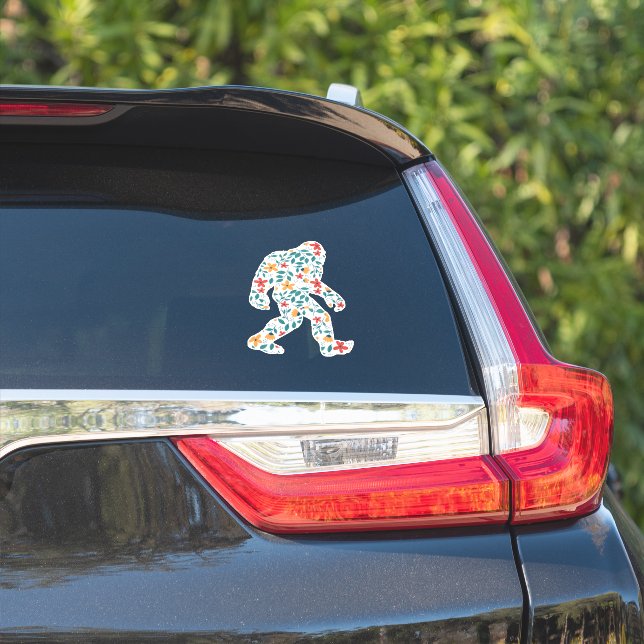 BLOMMIGT BIGFOOT KLISTERMÄRKEN (Bilsidan)