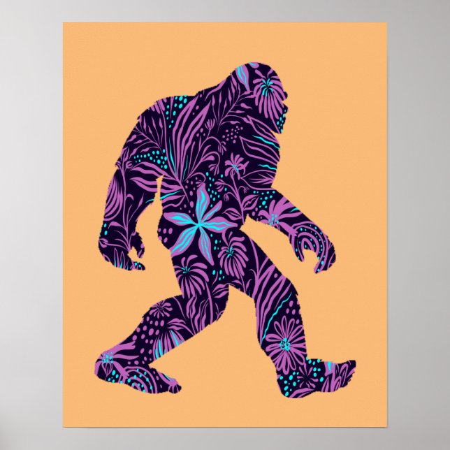 BLOMMIGT BIGFOOT POSTER (Framsidan)