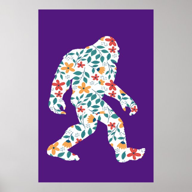 BLOMMIGT BIGFOOT POSTER (Framsidan)