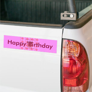 Blommigt Birthday Cake for her/Girls Art Print Bildekal