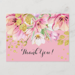 BLOMMIGT, BIRTHDAY TACK DIG CARD VYKORT