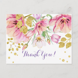 BLOMMIGT, BIRTHDAY TACK DIG CARD VYKORT