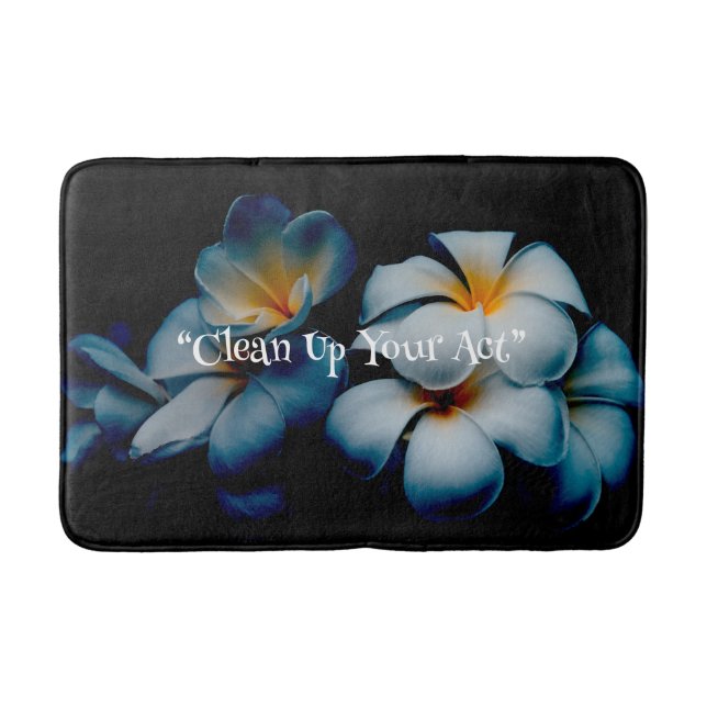 Blommigt Black Delight Memory Foam Bath Mat Badrumsmatta (Framsidan)