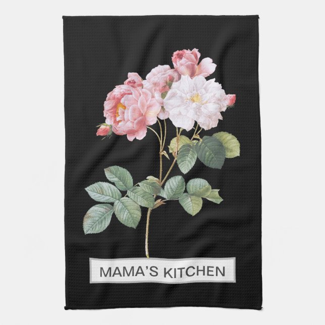BLOMMIGT Black Kitchen Towel Kökshandduk (Vertikal)