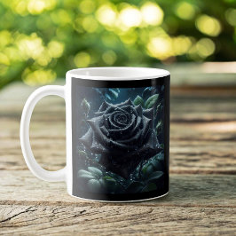 Blommigt Black Ro Kaffemugg