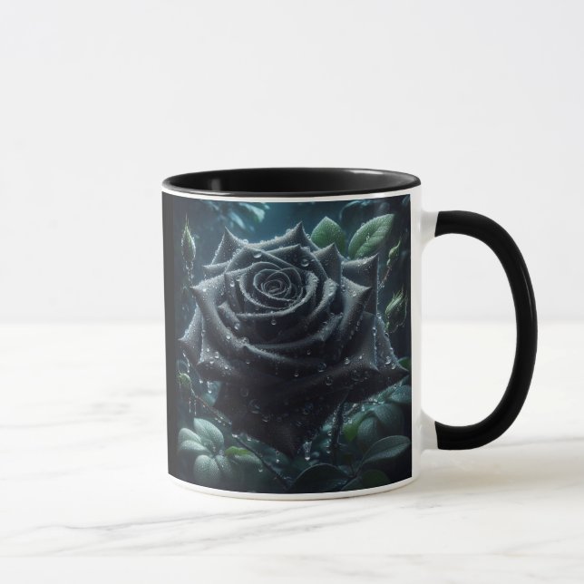 Blommigt Black Ro Mugg (Höger)