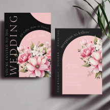 Blommigt Black Rosa Arch Mörk Aesthetic Bröllop