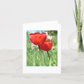 Blommigt Blank Notecard Kort