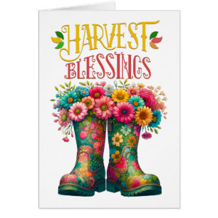Blommigt Blessings - RAM IT! Hälsningskort
