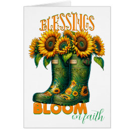 Blommigt Blessings - RAM IT! Hälsningskort