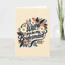Blommigt blir du min Bridesmaid Frieri