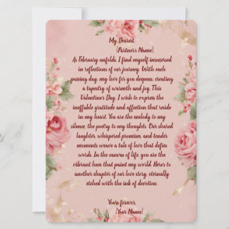 Blommigt Bliss 💖 ✨ Alla hjärtans dagskort