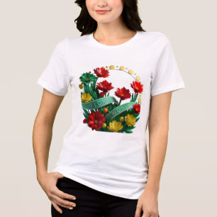 Blommigt Bliss Bella+Canvas Women's Tri-Blend T-Sh T Shirt