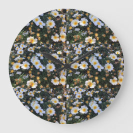 Blommigt Bliss Clock Stor Klocka