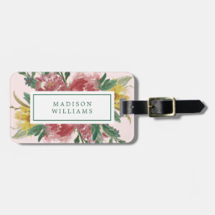 Blommigt Blockera blommor Bagagebricka