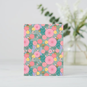 Blommigt-blogg Vykort