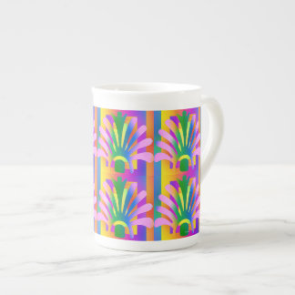 Blommigt blommande benporslin mugg