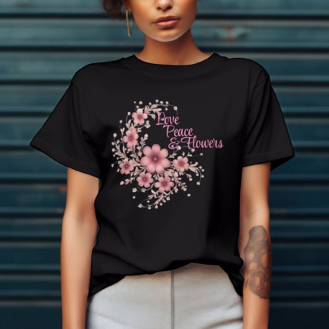 Blommigt Blommar Swirl T Shirt (Skapare uppladdad)