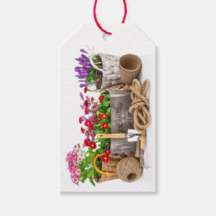 Blommigt//Blommor Business Gift-Märkre Presentetikett