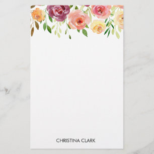 Blommigt Blommor Garden Blooms, sommar Brevpapper