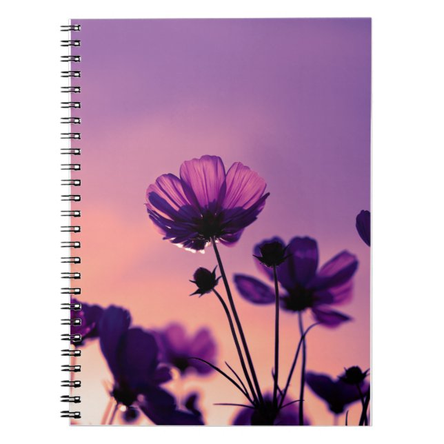 BLOMMIGT BLOMSTERTRÄDGÅRD NOTEBOOK JOURNAL FÖR KVI ANTECKNINGSBOK (Framsidan)
