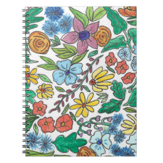 Blommigt Bloom Notebook Anteckningsbok