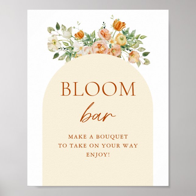 Blommigt Bloom Pub Digital Sign Poster (Framsidan)